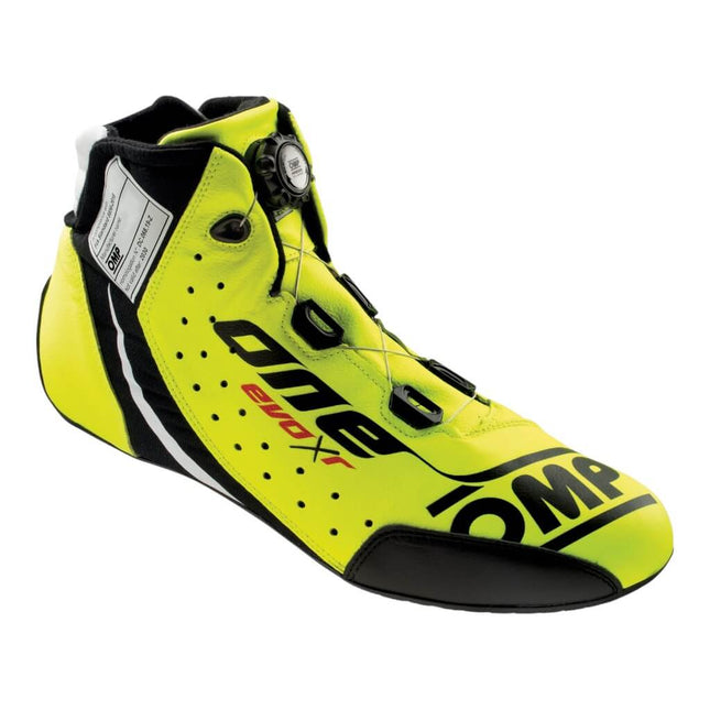 OMP ONE EVO X-R Racing Shoes - Fluo Yellow