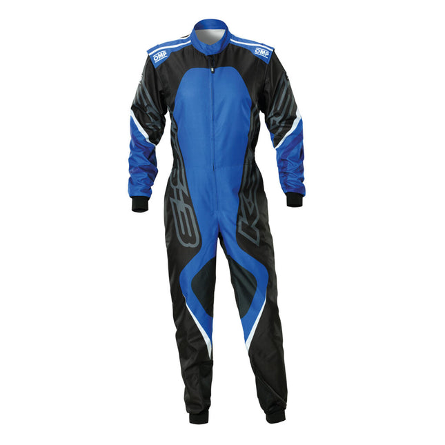 OMP KS-3X ART Karting Suit - Black/Blue