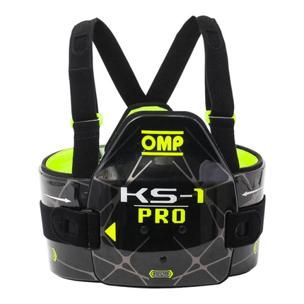 OMP KS-1 Pro Karting Body Protection - Black/Fluo Yellow