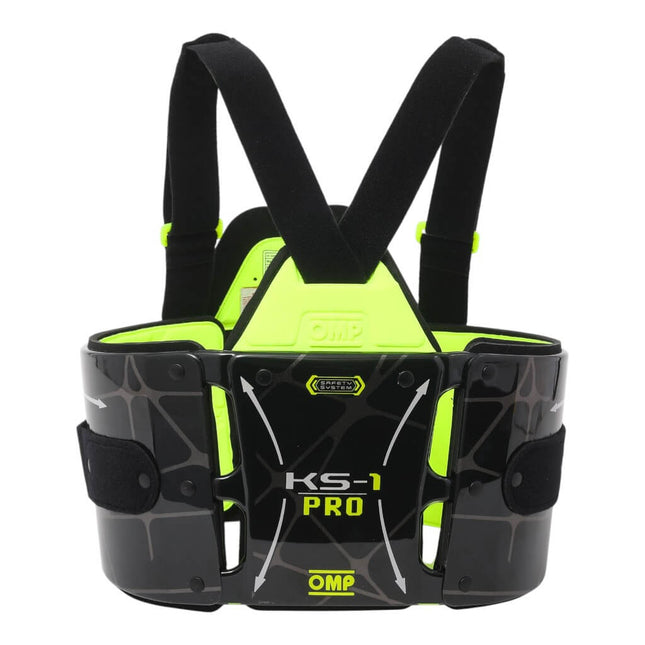 OMP KS-1 Pro Karting Body Protection - Black/Fluo Yellow