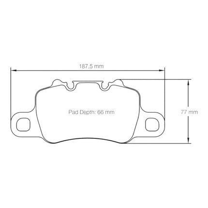 PAGID 4925 RSC1 rear brake pads detail