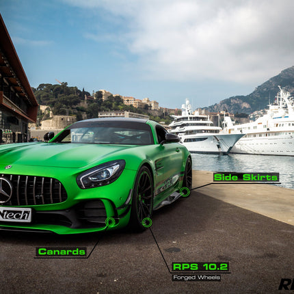 RENNtech Carbon Fiber Front Canards for Mercedes-AMG GT R C190, image 10