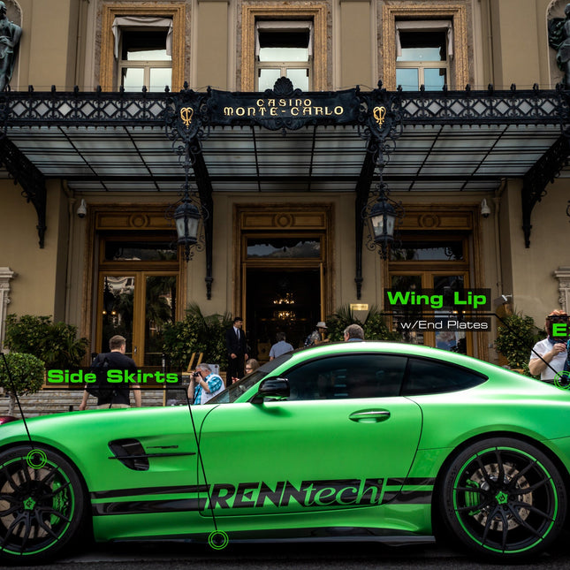 RENNtech Carbon Fiber Rear Diffuser Extensions for Mercedes-AMG GT R C190, image 8