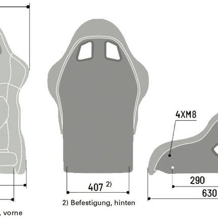 Sparco Pro 2000 QRT Racing Seat side view