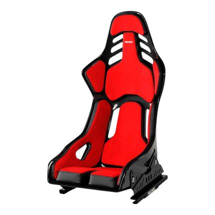 Recaro Podium CF Racing Seat Left Side FIA 8855-1999 Red Alcantara Black Leather Size M (078.31.1B23)