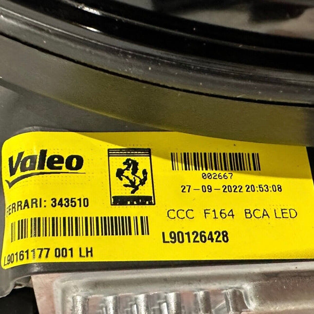 Ferrari Portofino Headlight, Left Hand, OEM, Part Number: 343510