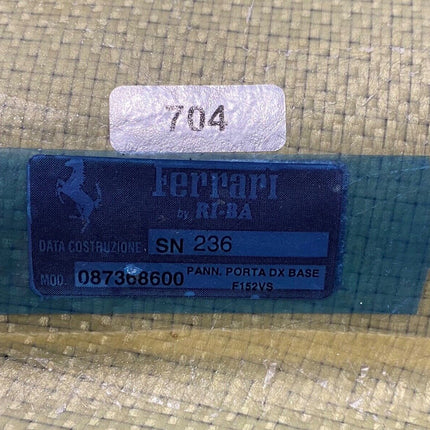 Ferrari F12 TDF Door Trim, Right Hand, Carbon Fiber, OEM, Part Number: 87368600