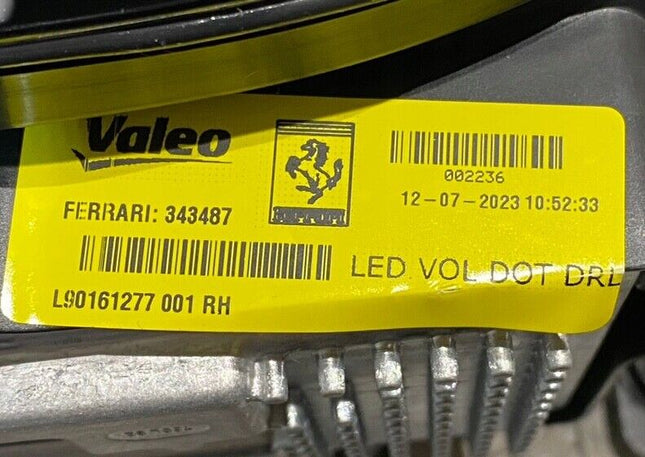 Ferrari Portofino Headlight, Right Hand, OEM, Part Number: 343487