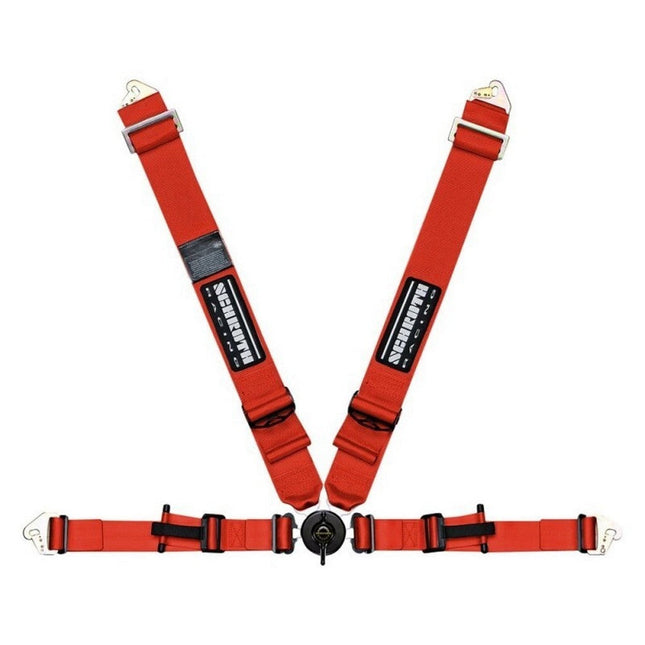 Schroth Profi II ASM Racing Harness 4-Point Right Red for BMW M2 (G87), M3 (F80, G80) and M4 (F82, G82) (25201)