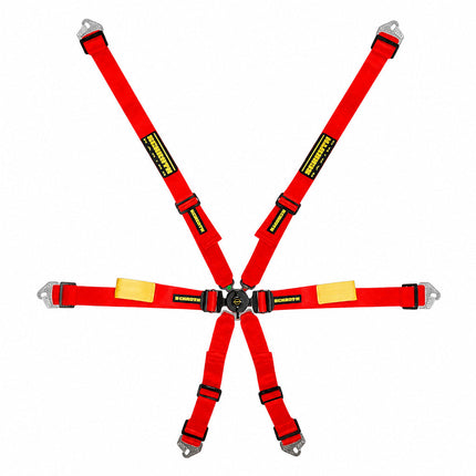 Schroth Enduro Racing Harness 2x2 6-Point Red for BMW M2 (G87), M3 (F80, G80) and M4 (F82, G82) (94510A-2)