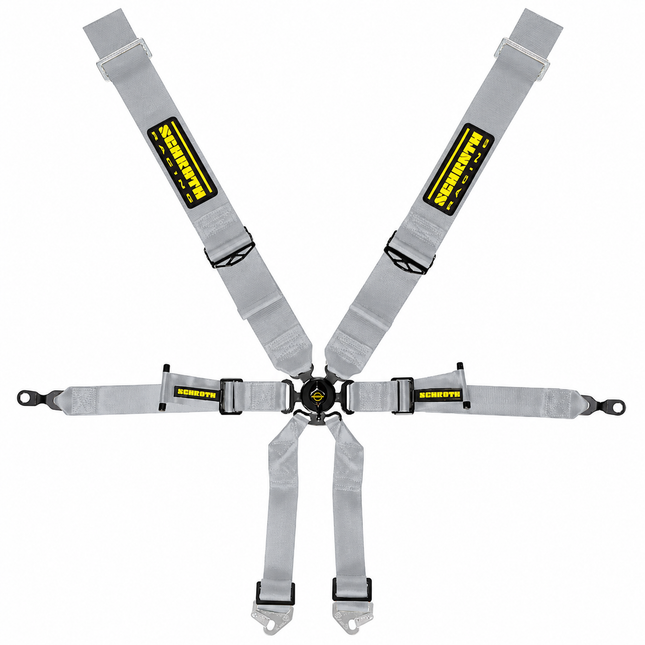 Schroth Profi Racing Harness 3x2 6-Point Silver for Porsche 911 (996, 997) (94690-9)