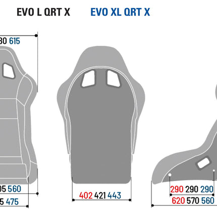 Sparco EVO XL QRT-X Racing Seat (2247S), view 3