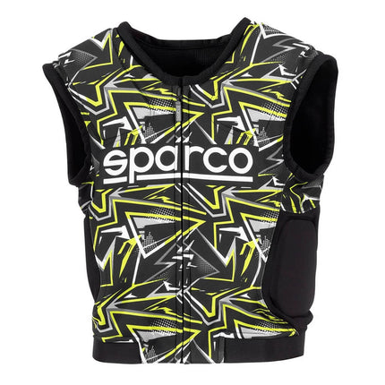 Sparco SJ Pro K-3 Karting Rib Protector - Black/Yellow