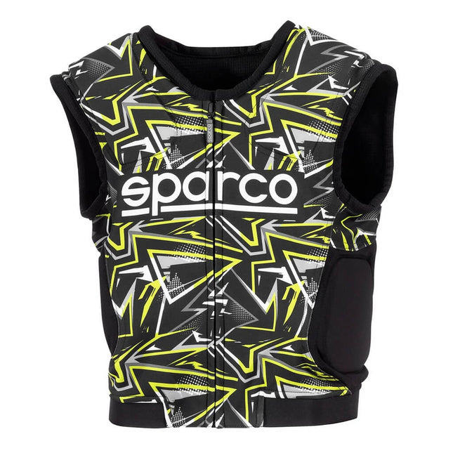 Sparco SJ Pro K-3 Karting Rib Protector - Black/Yellow