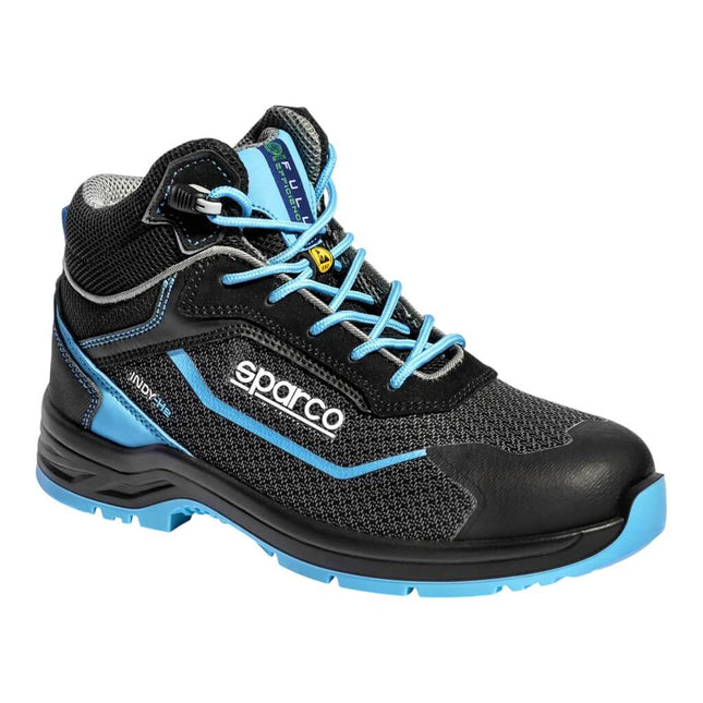 Sparco Indy HE Sunny S3 Mechanics Shoes - Black/Heavenly