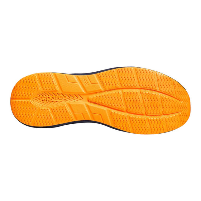 Sparco Mirage Gulf S1PS Mechanics Shoes - Navy Blue/Fluo Orange