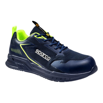 Sparco Turbo Flinger S1PS Mechanics Shoes - Blue/Lime