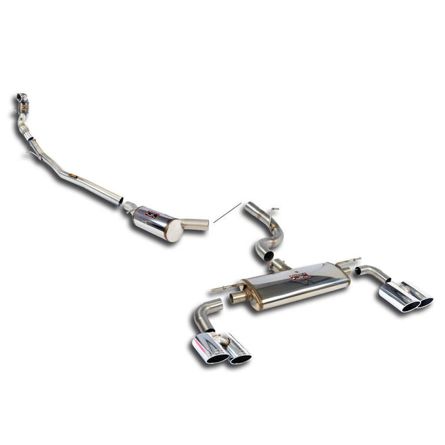 Supersprint stainless steel cat-back exhaust for Volkswagen Golf R Mk7