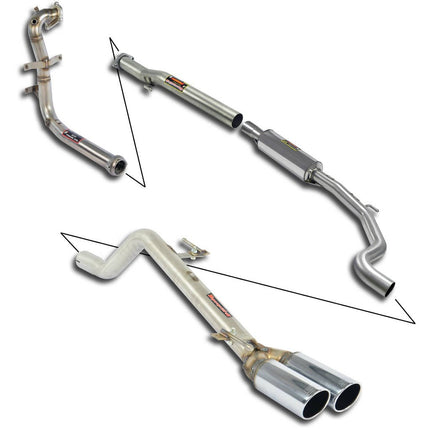 Supersprint 815940 Cat-Back Exhaust for Abarth Grande Punto (199)
