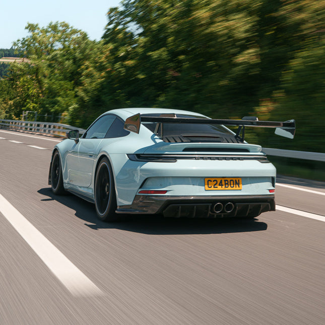 Porsche 992.1 GT3 Touring rear carbon fibre kit fitted