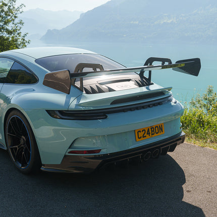 Porsche 992.1 GT3 carbon fibre wing side view