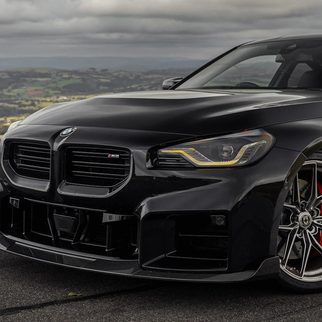 TREVORA G87 M2 Carbon Front Splitter with Winglets installed
