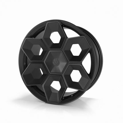 UNPLUGGED PERFORMANCE UP-CYBRHEX-DBL-027 Single Wheel UP CYBRHEX 22x9.5+35 - 5x114.3 / 5x120, Double Drilled, Satin Blac